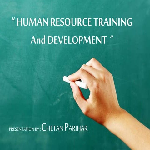 Human Resource Training and Development