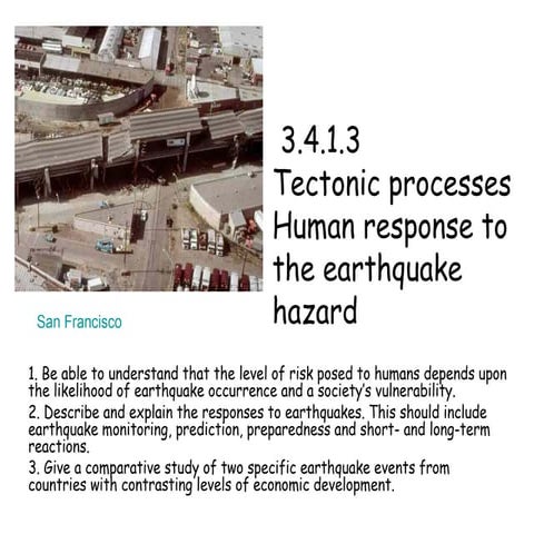 Human Response To Earthquake
