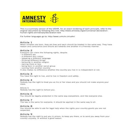 The Universal Declaration of Human Rights | PPTX
