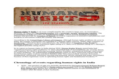 Human rights in india