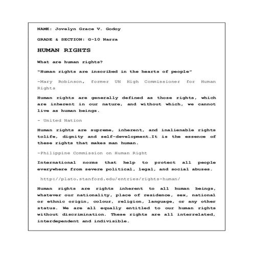Human rights | DOCX