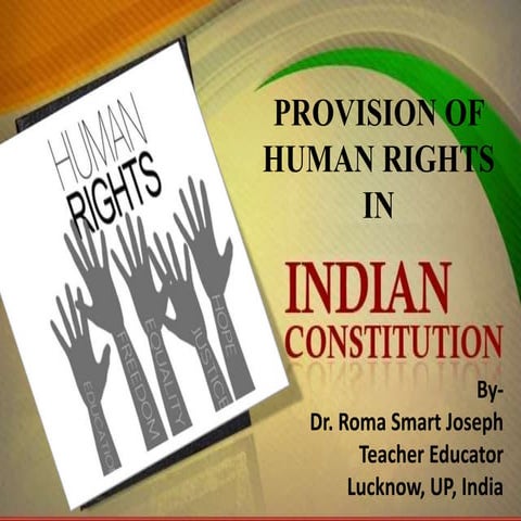  Provision of Human rights in Indian Constitution