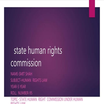 National human rights commission Presentation | PPTX