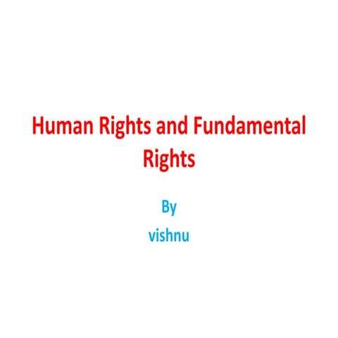 Human rights and fundamental rights 161223191701