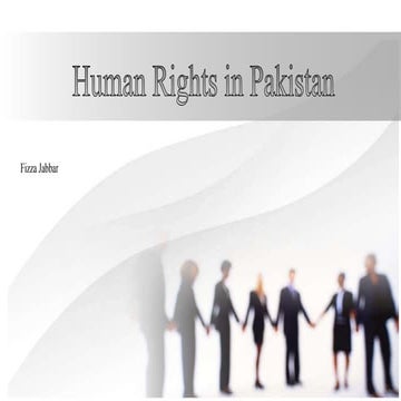 Human Rights in Pakistan.pptx. Education | PPTX