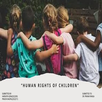 Rights of children | PPTX