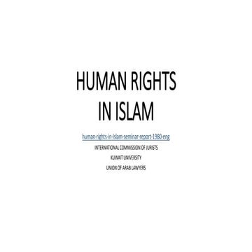 Human rights (rights in islam) muslems