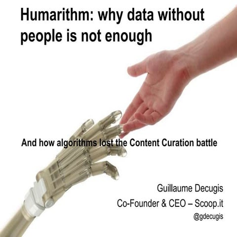 Humanrithm: why data without people is not enough