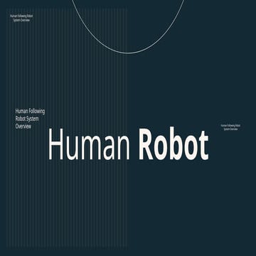 MajorPPT.pdf having an overview of Human Following Robot | PDF