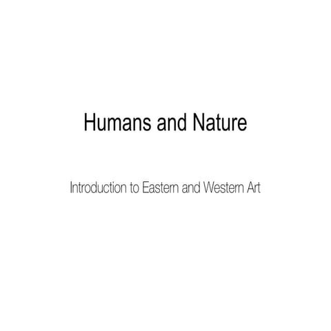 Humans and Nature