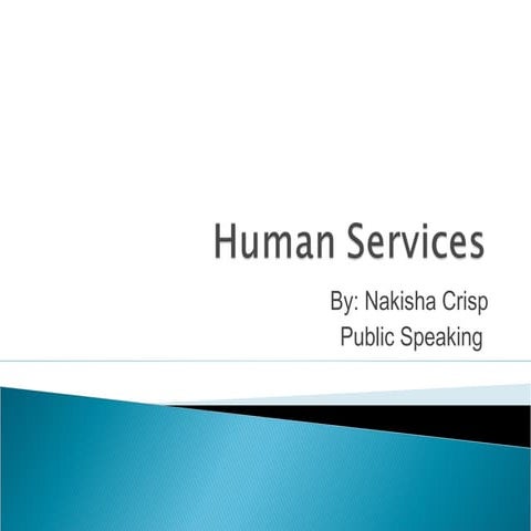 Human services informative speech1