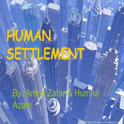 Human settlements 1
