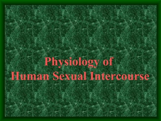 Human sexual intercourse