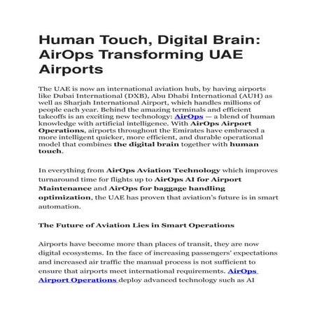 Human Touch, Digital Brain AirOps Transforming UAE Airports.docx