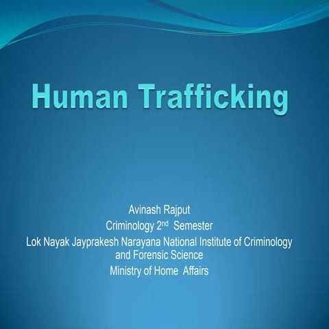 Human trafficking