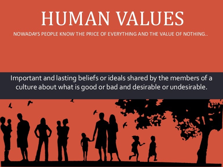 essay on human values and relations are important in life