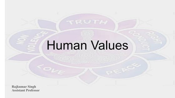 Human values & professional ethics | PPTX