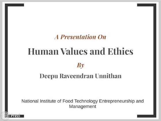 Deepu Raveendran Unnithan presentations