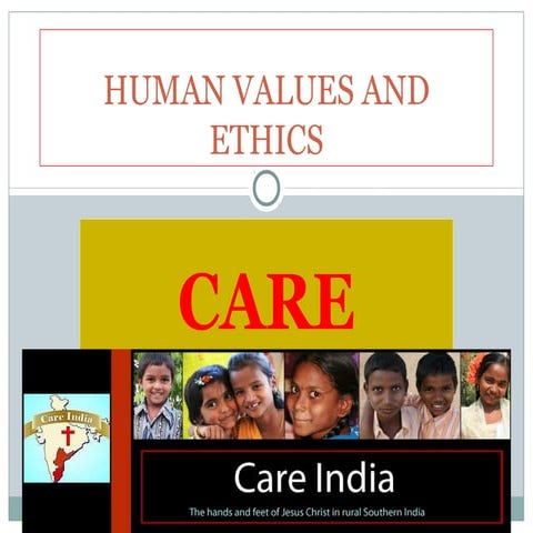 Human values and ethics care pres