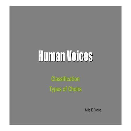 Human voices classification