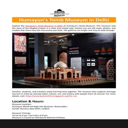 Humayun’s Tomb Museum the Heritage Site In India.pptx