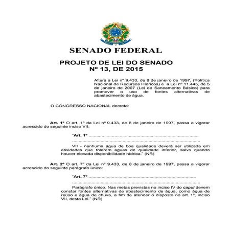 Humberto Costa - Água de Reuso