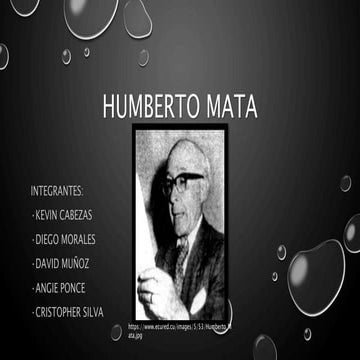 Biografía Gonzalo Humberto Mata 