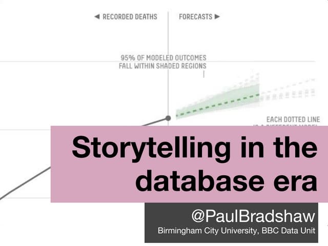 Storytelling in the database era: uncertainty and science reporting
