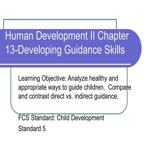 Human Development II, Chapter 13