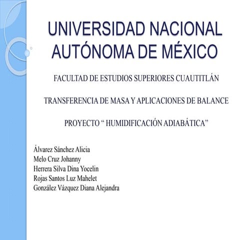 Humidificacion adiabatica