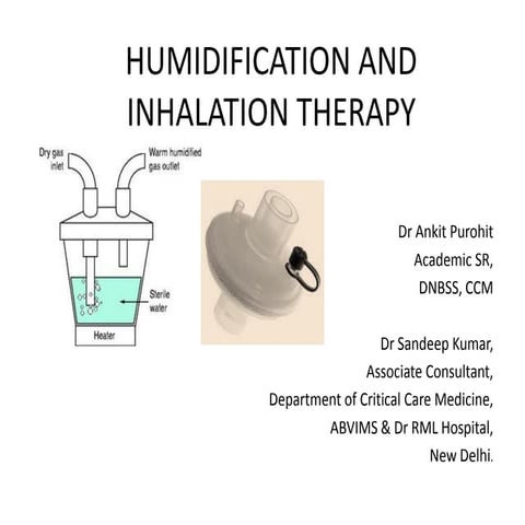 Humidification & inhalation therapy