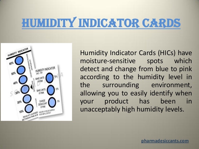 Humidity indicator card how to read