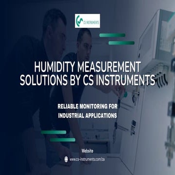 Humidity Measurement Devices by CS INSTRUMENTS | PDF