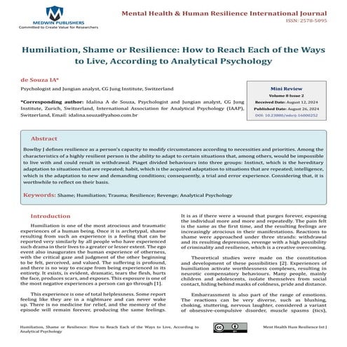 Humiliation, Shame or Resilience: How to Reach Each of the Ways to Live, According to Analytical Psychology