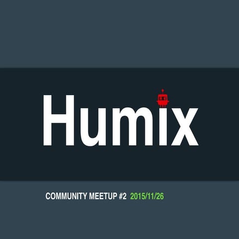 Humix community #2 -  TTS, Speech Recognition and Natural Language Processing