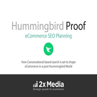 Hummingbird Proof eCommerce SEO Pla...