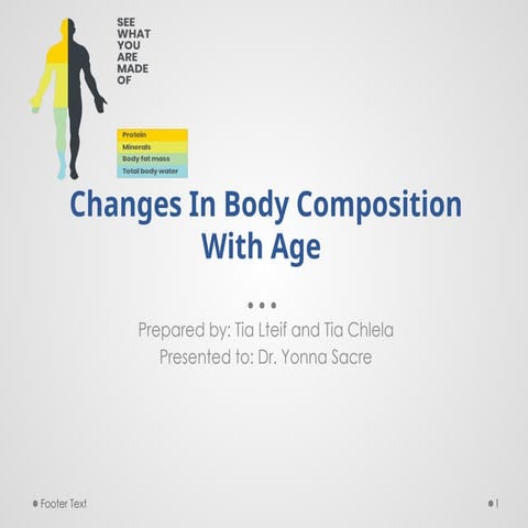 changes in body composition with age (Nutrition) | PPTX