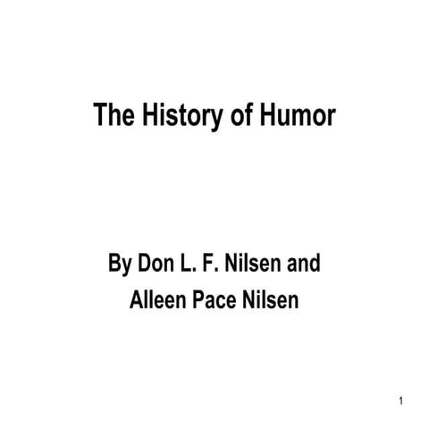 Humor history | PPT