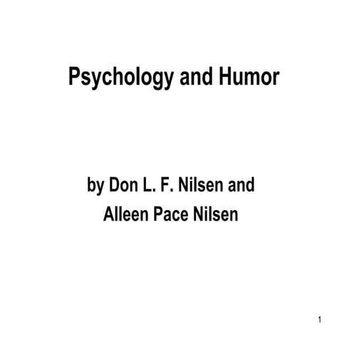 Psychology and Humor | PPT