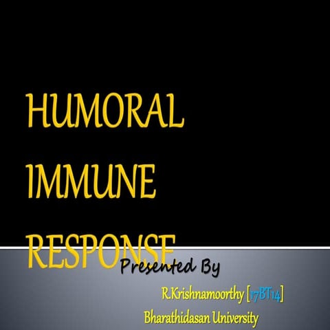 Humoral immune response