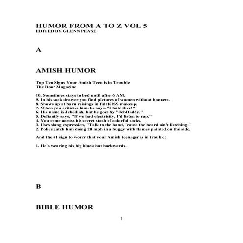 Humor from a to z vol 5