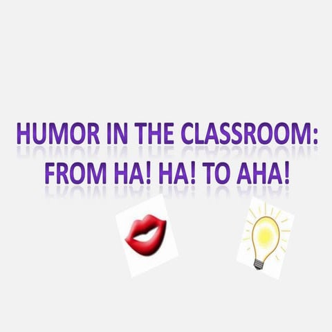 Humor in the classroom