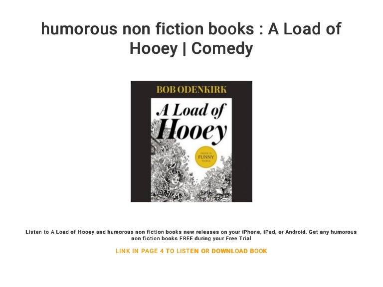 Is humor fiction or nonfiction picture