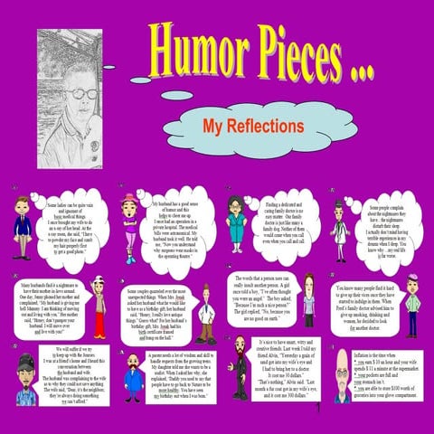 Humor Pieces ... My Reflections