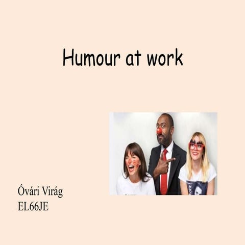 Humour at work presentation