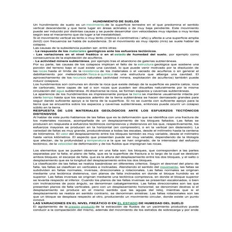 Hundimiento de suelos