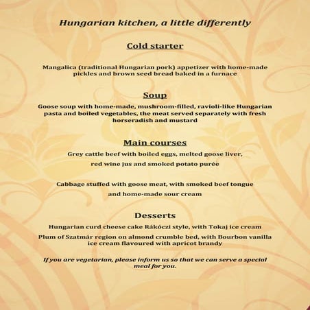 Hungarian kitchen, a little differently