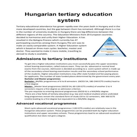 Hungarian tertiary education system