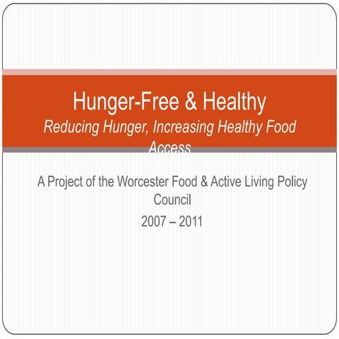 Hunger-Free & Healthy Project Final Presentation