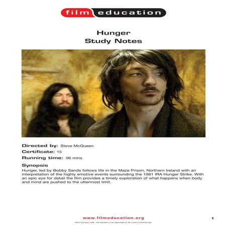 'Hunger'   study guide